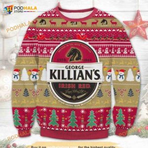 Killians Red George Beer Irish Red Christmas Ugly Sweater