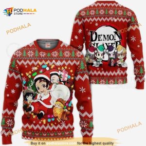 Kimetsu Kimetsu No Yaiba Xmas Ugly Anime Christmas Sweater