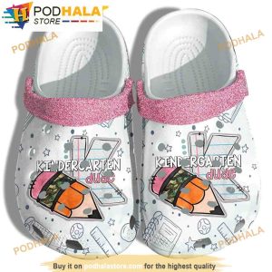 Kinder Garten Dude Back To School 3D Funny Crocs Clog Shoes