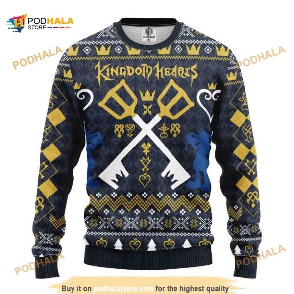 Kingdoom Heart Symbol Christmas Ugly Sweater, Xmas Gifts