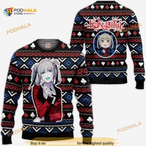 Kirari Momobami Kakegurui Xmas Ugly Anime Christmas Sweater
