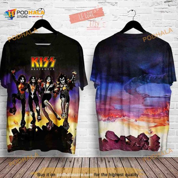 Kizz Destroyer 3D Shirt, Rock Band 3D Shirt