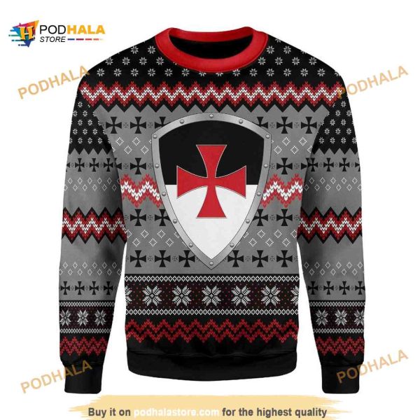 Knight Templar 3D Funny Ugly Christmas, Xmas Gifts