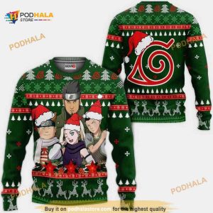 Konoha Team 10 Nrt Xmas Ugly Anime Christmas Sweater