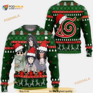Konoha Team 8 Nrt Xmas Ugly Anime Christmas Sweater