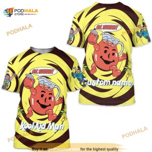 Kool Aid Man Spiral Custom Vintage 3D T shirt, Kool Aid Tshirt