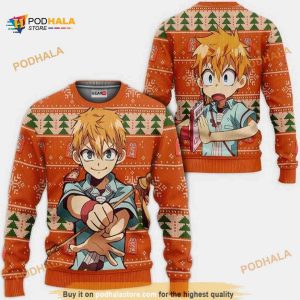 Kou Minamoto Anime Toilet-Bound Hanako-Kun Xmas Ugly Christmas Sweater