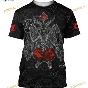 Krampus Satanic 3D Shirt For Men And Women