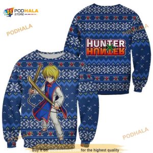 Kurapika Ugly Christmas Hunter X Hunter Xmas Custom Clothes Anime Christmas Sweater