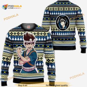 Kuromu Chrome Dr Stone Xmas Ugly Anime Christmas Sweater