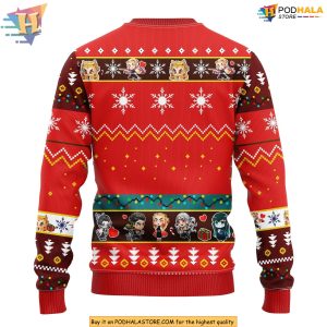 Kyojuro Rengoku Demon Slayer Ugly Anime Christmas Sweater 2