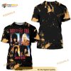 LF inspired Acid Washed Motley Crue Band T-3D Shirt