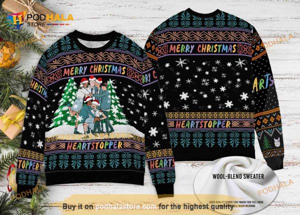 LGBTQ Mery Christmas Heartstopper Ugly Xmas Sweater, Xmas Gifts