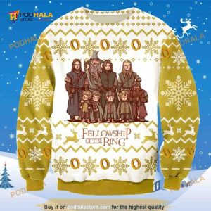 LOTR Christmas Lord Of The Rings Fellowship LOTR Ugly Christmas Sweater
