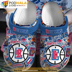 La Clippers Nba 3D Funny Crocs Clog Shoes