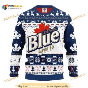 Labatt Blue Beer Christmas Ugly Sweater, Xmas Gifts