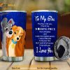 Lady And The Tramp To My Girl Gift Travel Coffee Tumbler