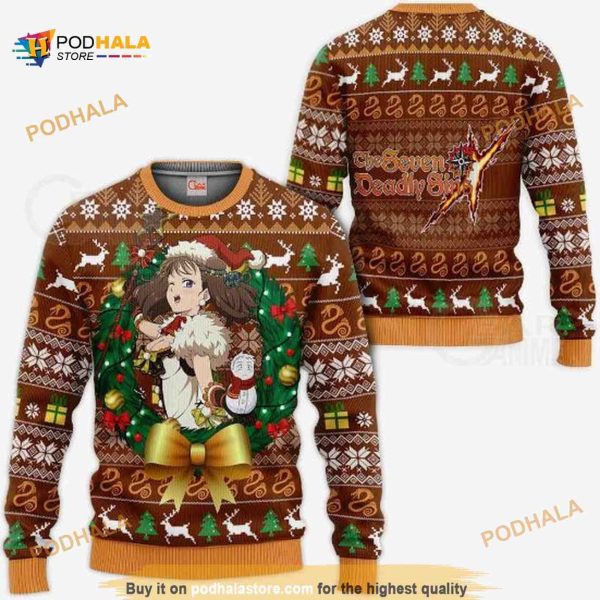Lady Diane Ugly Christmas Seven Deadly Sins Xmas Sweater