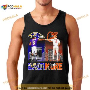 Lamar Jackson and Cal Ripken Jr. Baltimore signatures Shirt