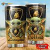 Lamborghini Baby Yoda Custom Name Gift Travel Coffee Tumbler