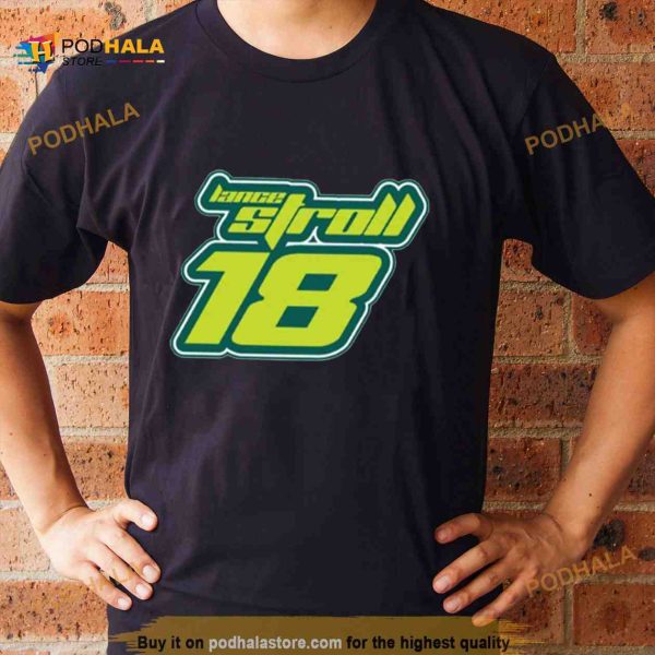 Lance Stroll 18 Green Colored Shirt