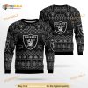 Las Vegas Raiders Football Team Holiday Ugly Christmas Sweater
