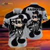 Las Vegas Raiders NFL Hawaiian Shirt, Mickey Mouse Disney All Over Print Aloha Shirt
