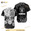 Las Vegas Raiders NFL Hawaiian Shirt, Skull Rose Beach Lovers Gift