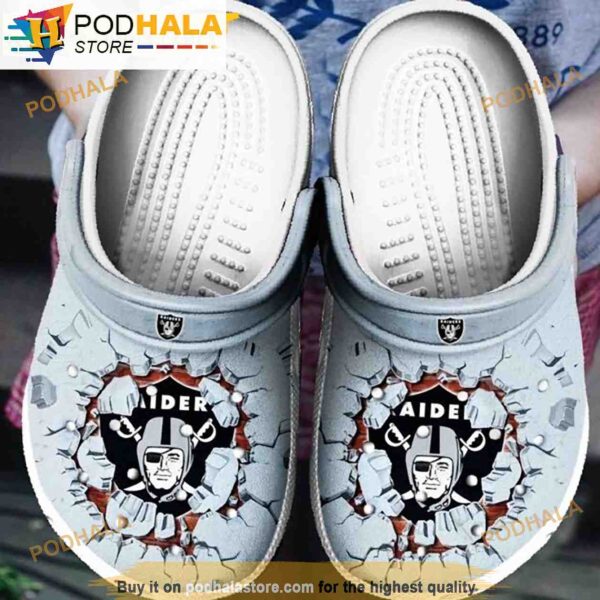 Las Vegas Raiders Tide NFL 3D Funny Crocs