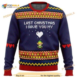 Last Christmas I Gave You My Heart Zelda The Legend Of Zelda Christmas Ugly Sweater