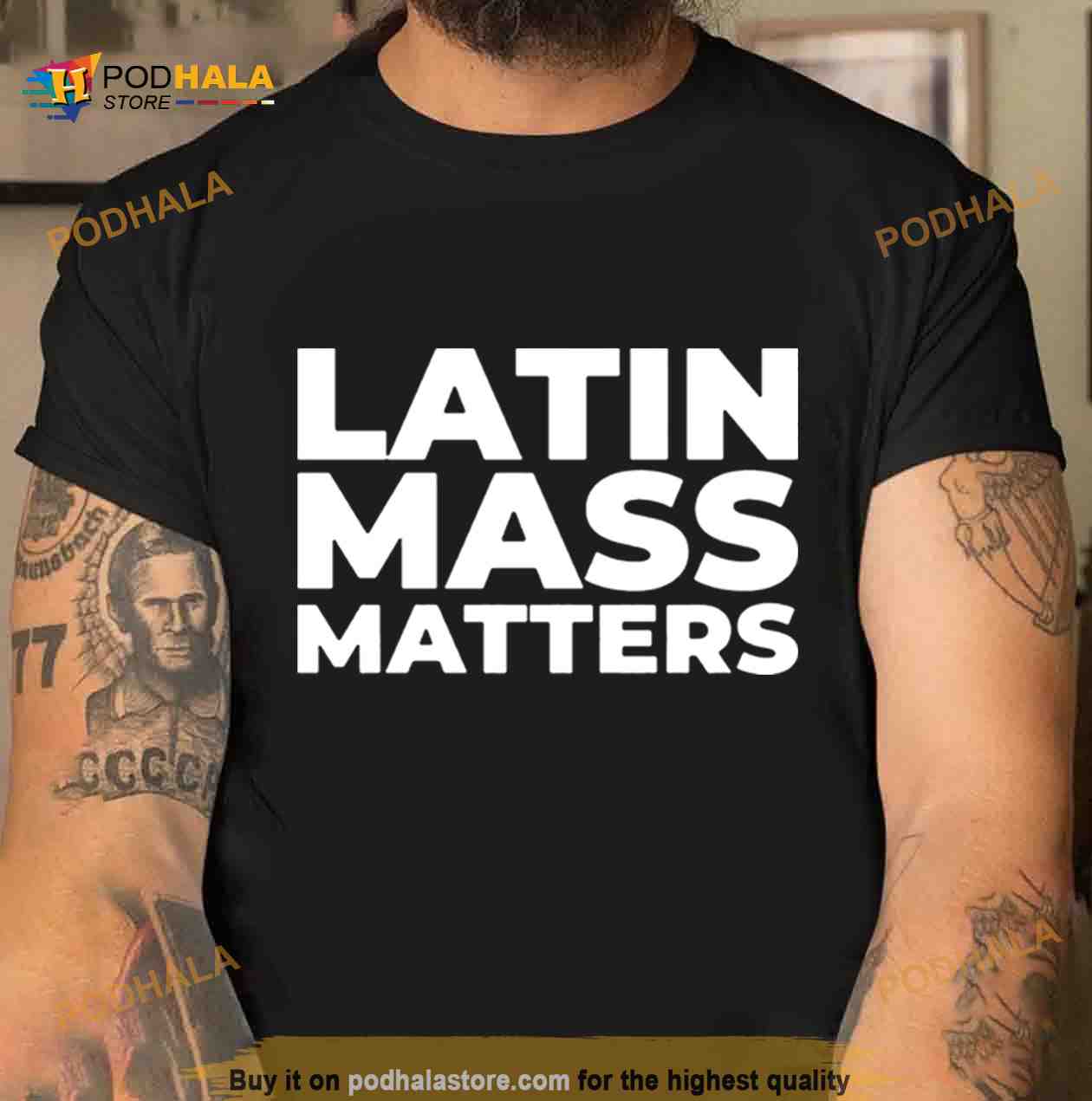 Latin Mass Matters White Shirt Latin Mass Matters White Shirt