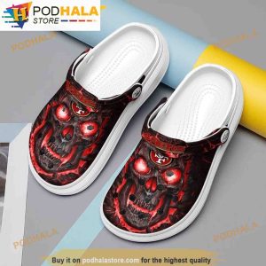Lava Skull San Francisco 49ers 3D Funny Crocs Slippers