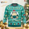 Lazy Santa Pokemon Snorlax All Is Calm All Is Bright Ugly Xmas Sweater
