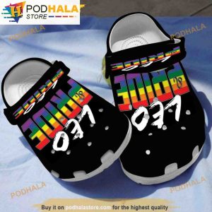 Leo Lgbt Pride Lgbt Flag Leo Zodiac Horoscope Lgbt Pride Month 3D Funny Crocs Clog Shoes