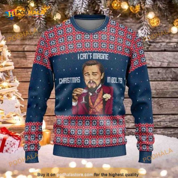 Leonardo DiCaprio Django Unchained I Cant Imagine Christmas In Bolts Ugly Sweater