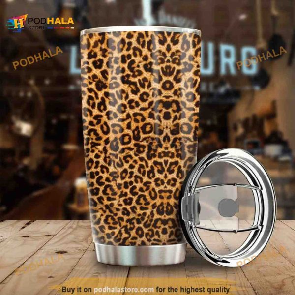 Leopard Gift Travel Coffee Tumbler All Over Print 3D