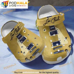 Les Paul Guitar Music Gifts 3D Funny Crocs Slippers