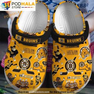 Lest Go Runs Boston Brunis 3D Funny Crocs Clog Shoes