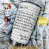 Letter Fathers Day Personalized Gift Travel Coffee Tumbler