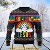 Lgbt Not Today Jesus Christmas Funny Ugly Christmas