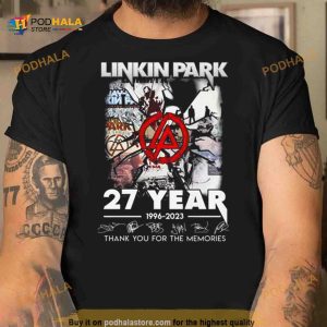 Linkin Park 27 Years 1966 – 2023 Thank You For The Memories Signatures Shirt