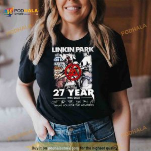 Linkin Park 27 Years 1966 2023 Thank You For The Memories Signatures Shirt 2