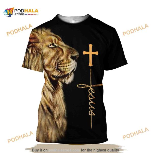 Lion belong to Jesus 3D Shirt For Women Men