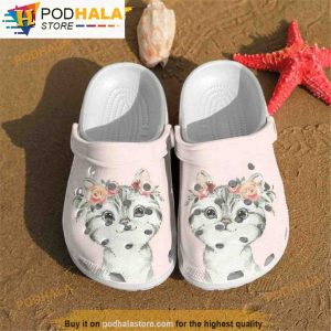 Little Cat Flowers 3D Funny Crocs