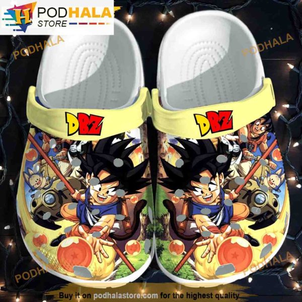 Little Goku Dragon Ball Z 3D Funny Crocs Clog Shoes
