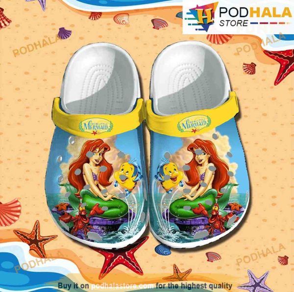 Little Mermaid 3D Funny Crocs