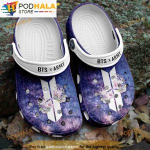 Logo And Flower Army X Bts 3D Funny Crocs
