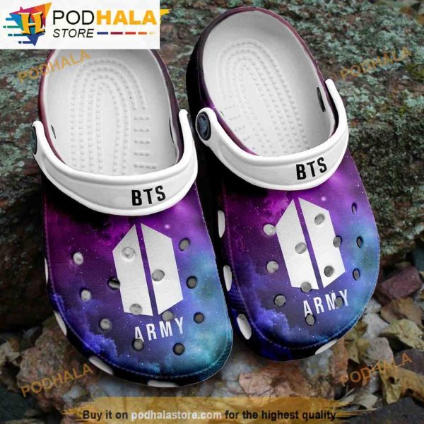 Logo Army X Bts 3D Funny Crocs Clog Shoes