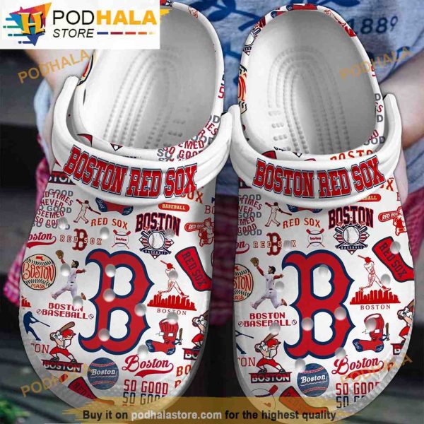 Logo Boston Red Sox Mlb 3D Funny Crocs Clog Shoes