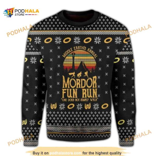 Lord Middle Earth’s Annual Mordor Fun Run Christmas Ugly Sweater
